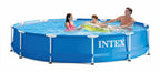 intex 28212gs frame zwembad 366x76cm + pomp