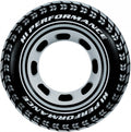 zwemband zwart 114 cm vinyl zwart