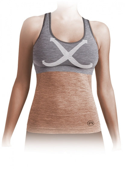 sporttop Active-Fit dames polyamide grijs maat L/XL
