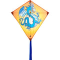 eenlijnskindervlieger Eddy Dragon 68 cm geel/blauw