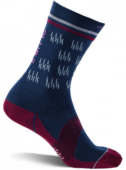 sportsok heren polyamide blauw/bordeaux mt 39/42