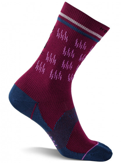 sportsok heren polyamide bordeaux/blauw mt 35/38