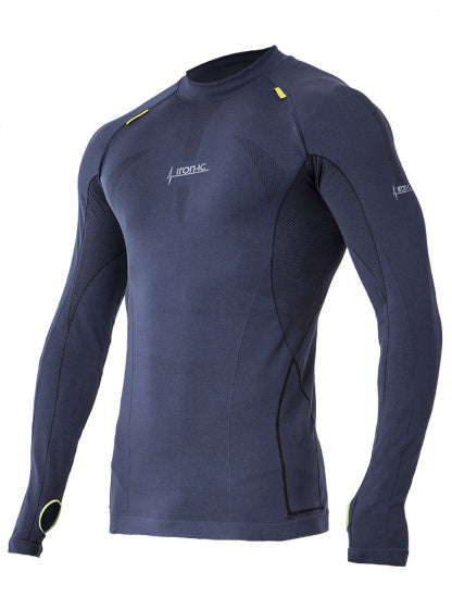 thermoshirt heren polyamide/ elastaan donkerblauw mt XL