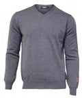 longsleeve Cashwool heren merinowol grijs maat L