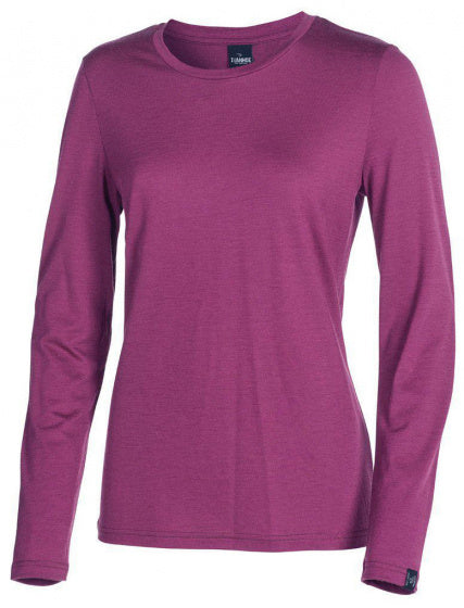 longsleeve dames merinowol paars maat 36