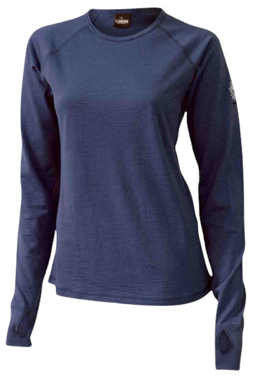 trui Underwool dames merinowol blauw maat 40