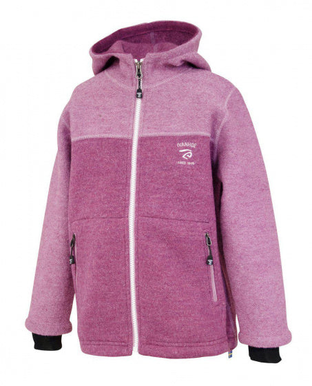 vest Jr Block meisjes viltwol roze maat 150