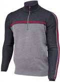 vest Sander heren merinowol grijs/antraciet maat S