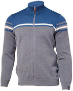 vest Sander heren merinowol grijs/blauw maat XXL