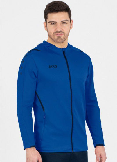 sv Doto trainingsjack met cap heren blauw maat M