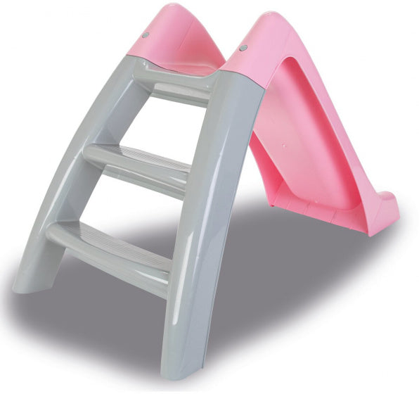 glijbaan Happy meisjes 128 x 59,5 x 72,5 cm lichtroze/grijs