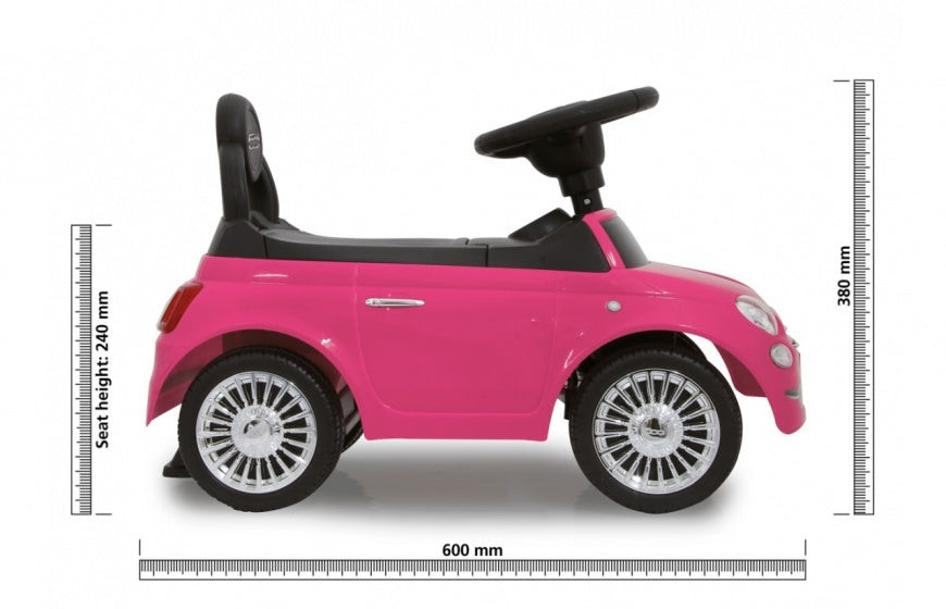 Jamara Fiat 500 loopauto 60 x 27,5 x 38 cm roze