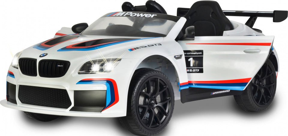 Jamara BMW M6 GT3 elektrische kinderauto 12V wit
