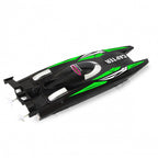 speedboot junior 32 x 9,5 x 5,5 cm zwart/groen 4-delig