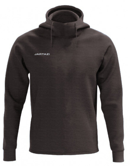 hoodie Premium heren polykatoen donkerbruin maat XS