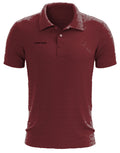 polo Picqué Premium heren katoen bordeaux mt S