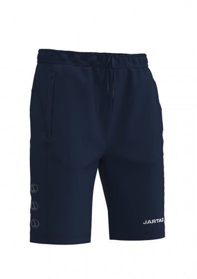 sportbroek junior polyester donkerblauw maat 134/140