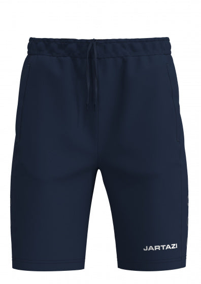 sportbroek junior polyester donkerblauw maat 134/140