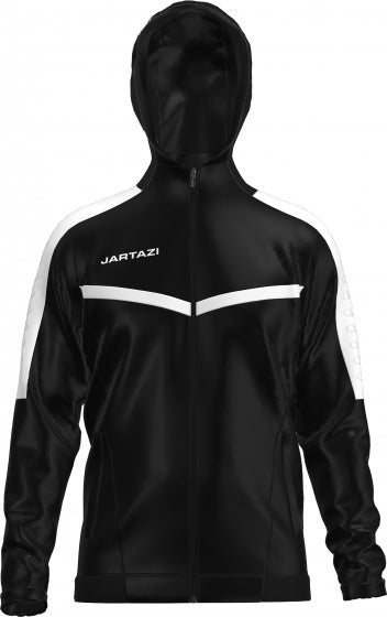 sportjack Torino Hooded unisex polyester zwart/wit mt XL