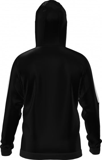 sportjack Torino Hooded unisex polyester zwart/wit maat M