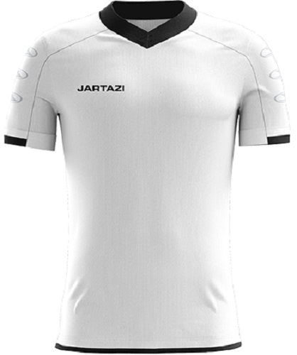 sportshirt Roma heren polyester wit/zwart maat L