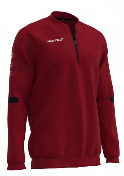 sportsweater Roma junior polyester rood maat 122/128
