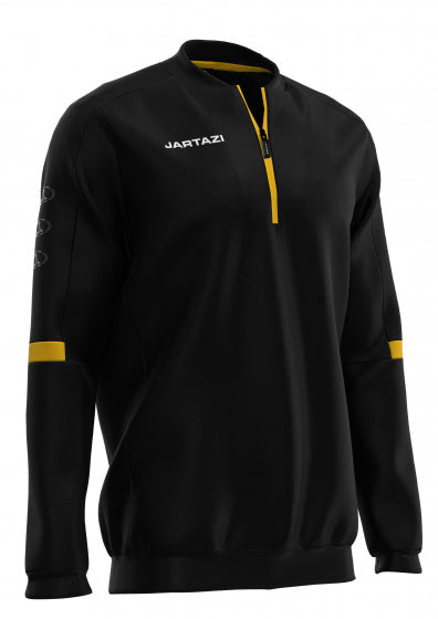 sportsweater Roma junior polyester zwart maat 158/164