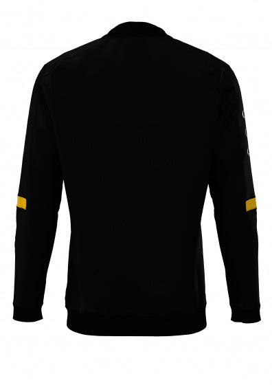 sportsweater Roma junior polyester zwart maat 110/116