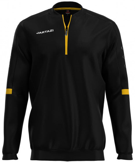 sportsweater Roma junior polyester zwart maat 122/128