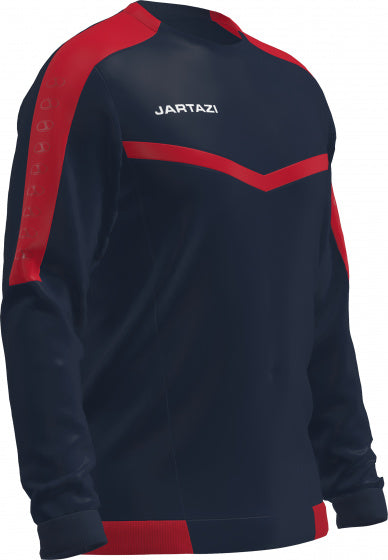sportsweater Torino heren polyester navy/rood mt 3XL