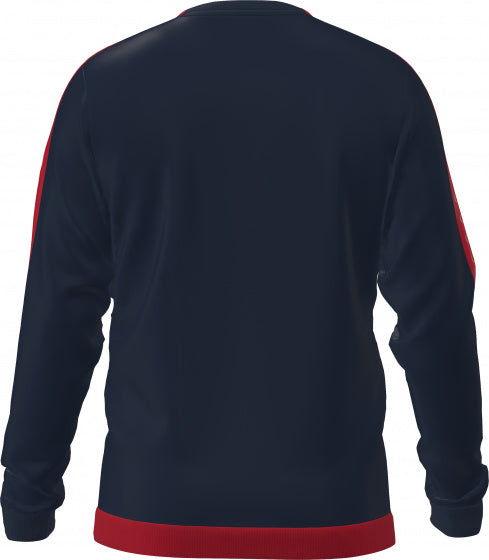 sportsweater Torino heren polyester navy/rood mt 3XL