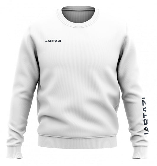 sweater Premium Crewneck junior katoen wit maat 110/116