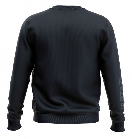 sweater Premium Crewneck junior katoen zwart maat 122/128
