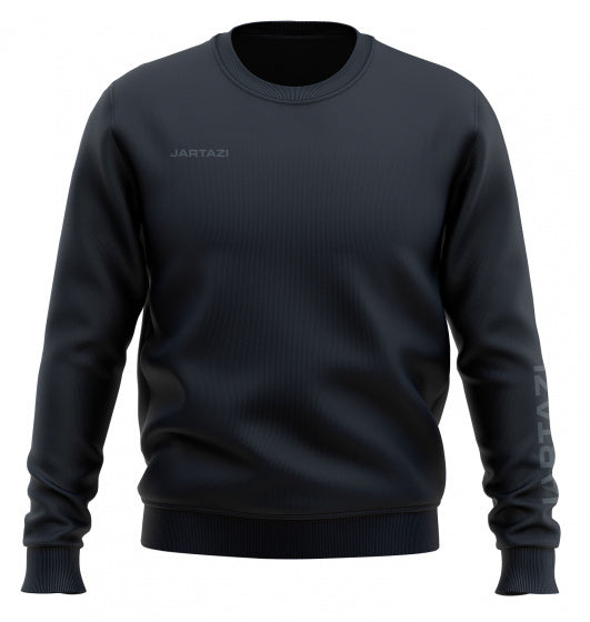 sweater Premium Crewneck junior katoen zwart maat 122/128