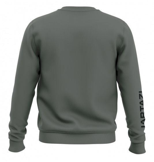 sweater Premium Crewneck katoen/polyester groen maat XS