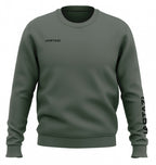 sweater Premium Crewneck katoen/polyester groen maat XS