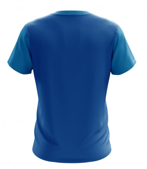 T-shirt Bari heren polyester blauw maat 3XL