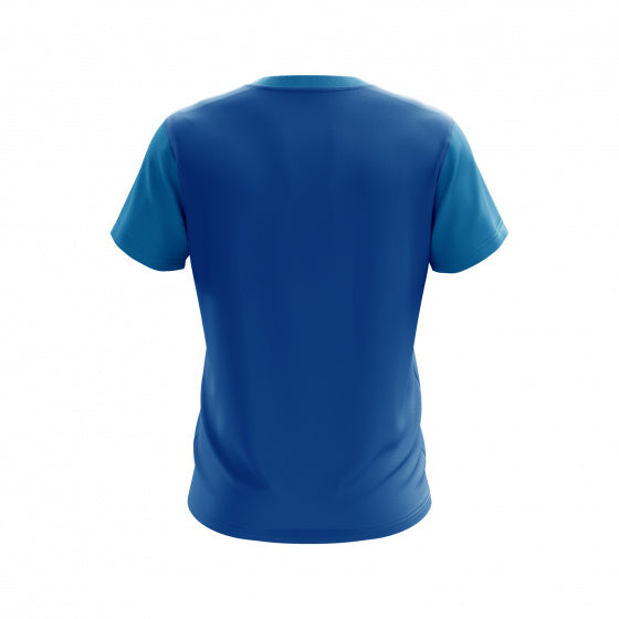 t-shirt Bari Poly junior polyester blauw mt 110/116