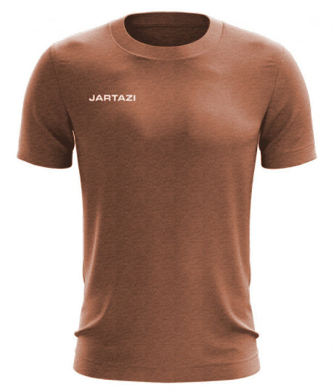 T-shirt Premium heren katoen caramel maat S