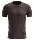 T-shirt Premium heren katoen donkerbruin maat M