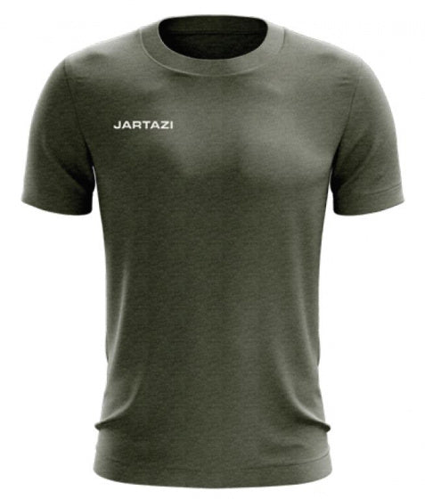 T-shirt Premium heren katoen legergroen maat S
