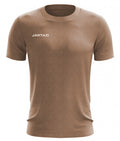 T-shirt Premium heren katoen matbruin maat XXL