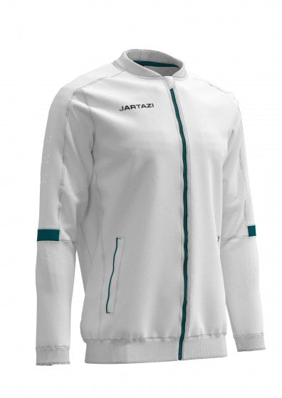 trainingsjack poly french heren polyester wit mt XL