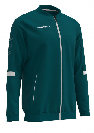 trainingsjack Roma jongens polyester groen mt 110-116