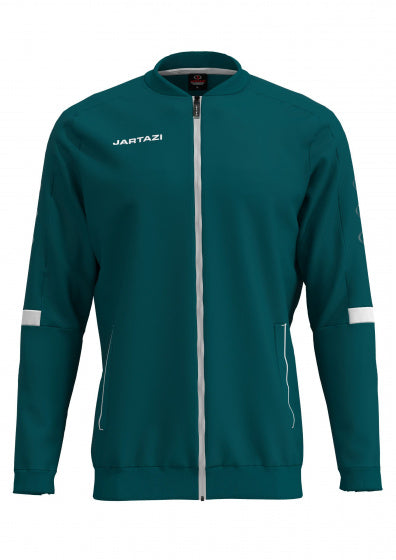 trainingsjack Roma jongens polyester groen mt 122-128