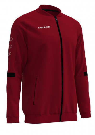 trainingsjack Roma jongens polyester rood mt 134-140