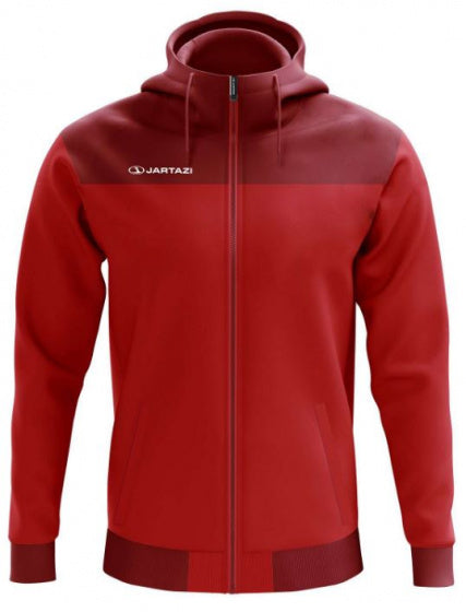 vest met capuchon Bari heren polyester rood maat XXL