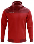 vest met capuchon Bari heren polyester rood maat XXL