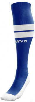 voetbalsokken Roma polyamide blauw/wit maat 39-42