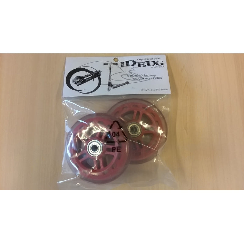 jd bug wheelset 100 mm red for original street